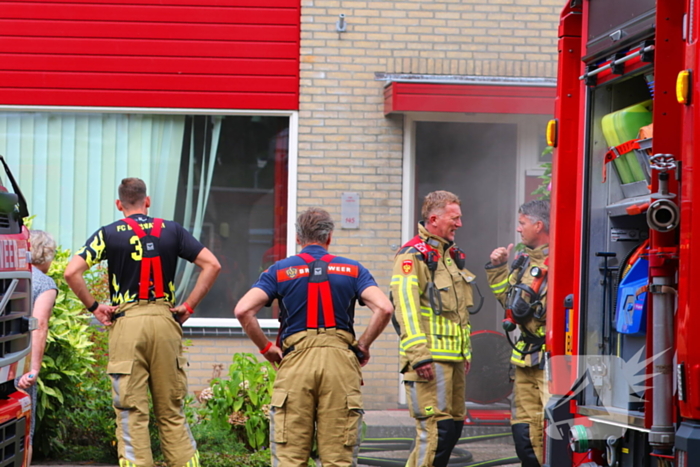 Woning vol rook door brand