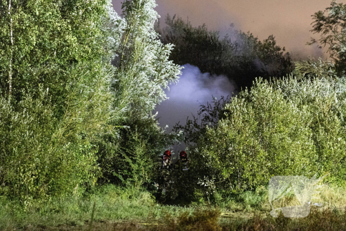 Veel rookontwikkeling bij brand op industriegebied