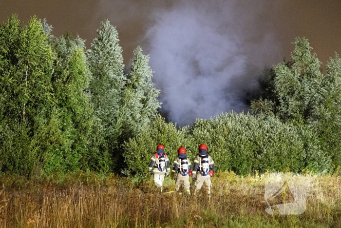 Veel rookontwikkeling bij brand op industriegebied