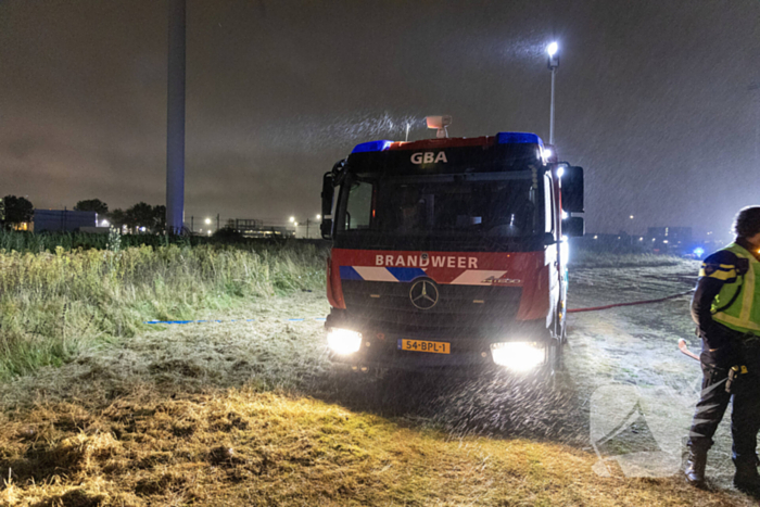 Veel rookontwikkeling bij brand op industriegebied