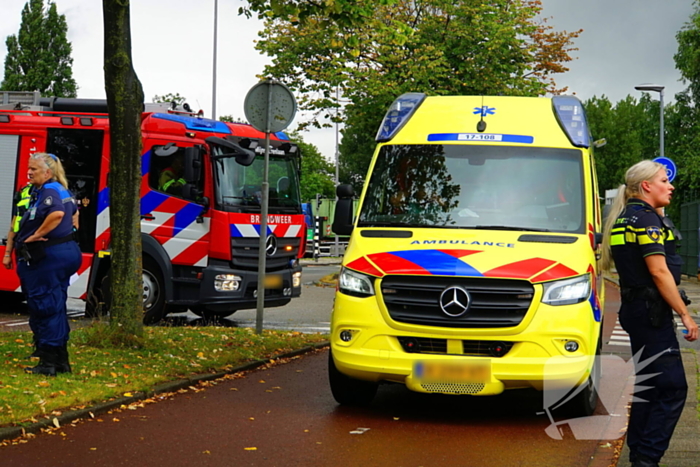 Twee voertuigen betrokken bij kop-staartbotsing