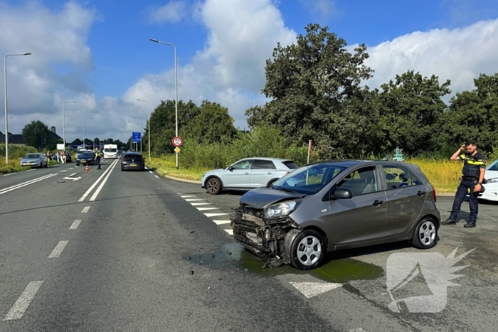 Ongeval met twee voertuigen tijdens proefrit