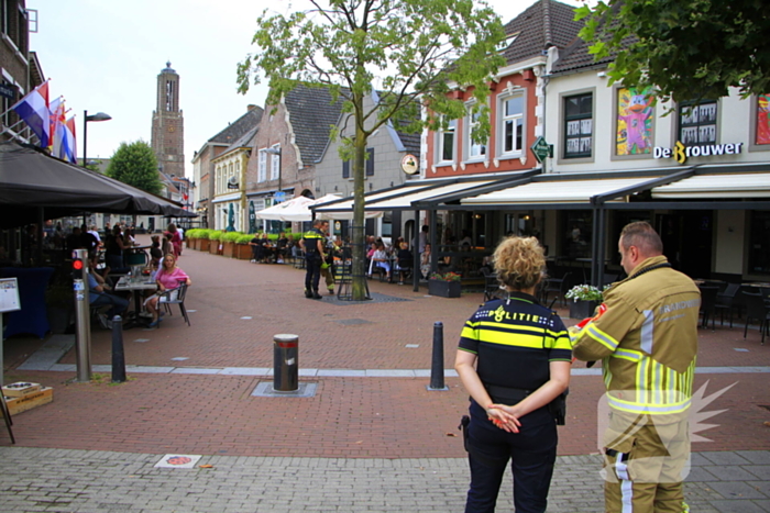 Brandweer onderzoekt gaslucht in café