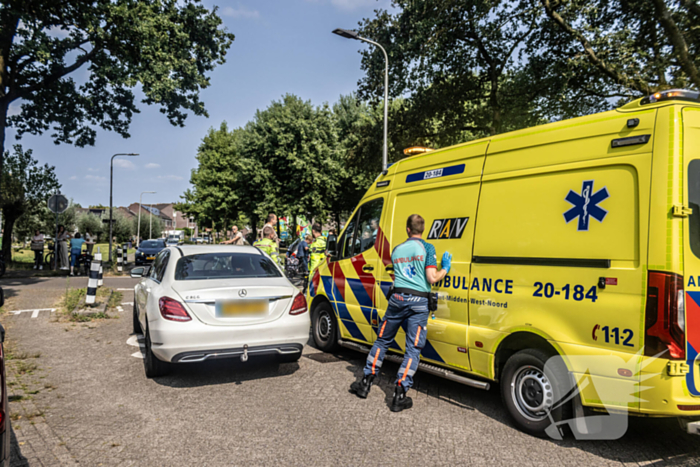 Fietser gewond bij aanrijding met auto