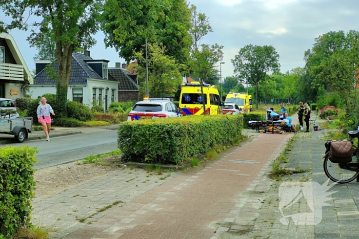 Fietser raakt gewond na ongeval op fietspad