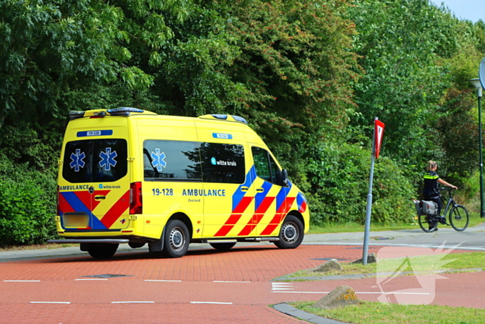 Fietsers in botsing bij oversteekplaats