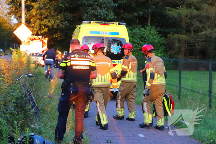 Gewonden na ongeval tussen scooter en fietser