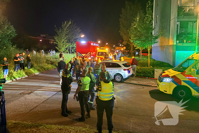 Gewonde bij grote uitslaande flatbrand