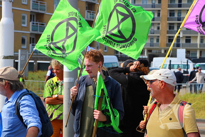 Extinction Rebellion demonstreerd bij Dutch grandprix