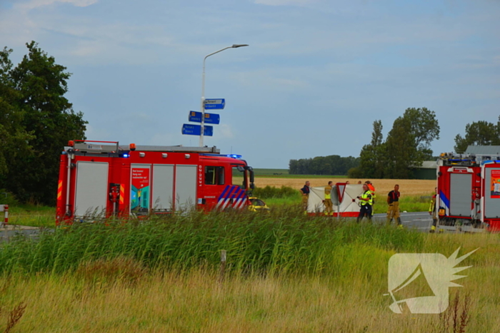 Traumateam ingezet voor ernstig ongeval, bestuurder overleden