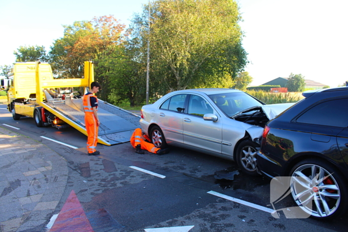 Kop-staartbotsing leidt tot schade en vertraging