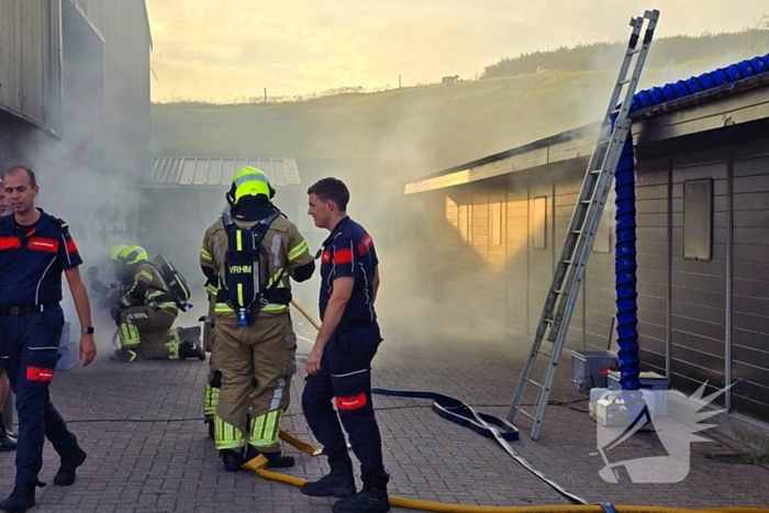 Brandweeroefening veroorzaakt flinke rookontwikkeling maar er is geen brand