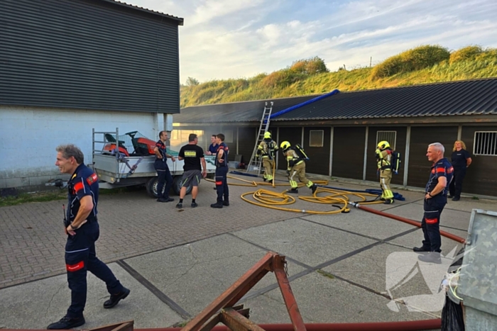 Brandweeroefening veroorzaakt flinke rookontwikkeling maar er is geen brand