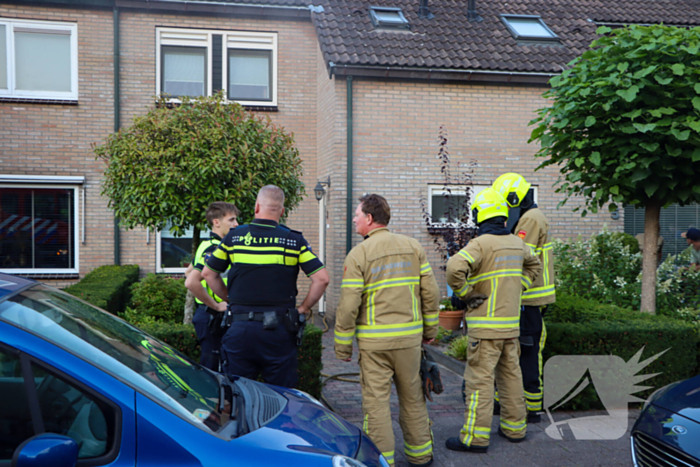 Brand in keuken van woning