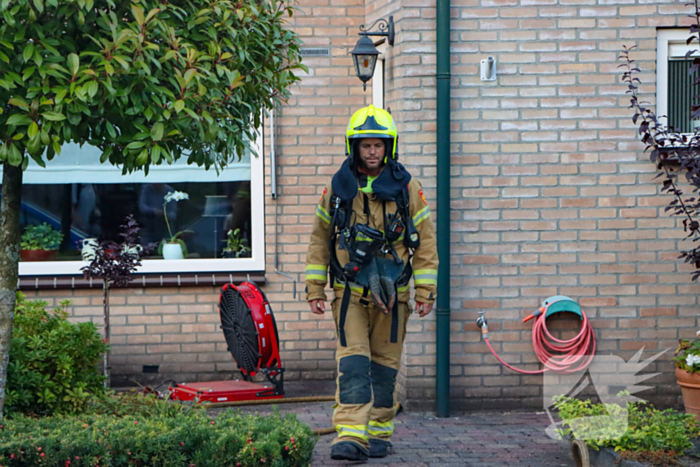 Brand in keuken van woning