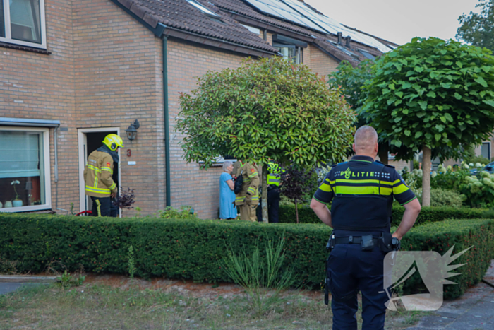 Brand in keuken van woning