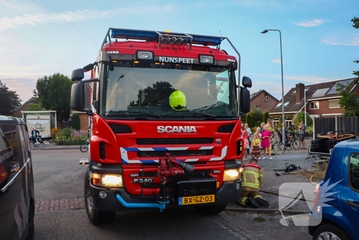 Brand in keuken van woning