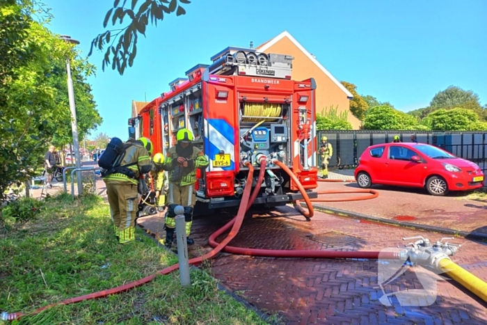 Vluchtelingenopvang ontruimd door brandend bankstel