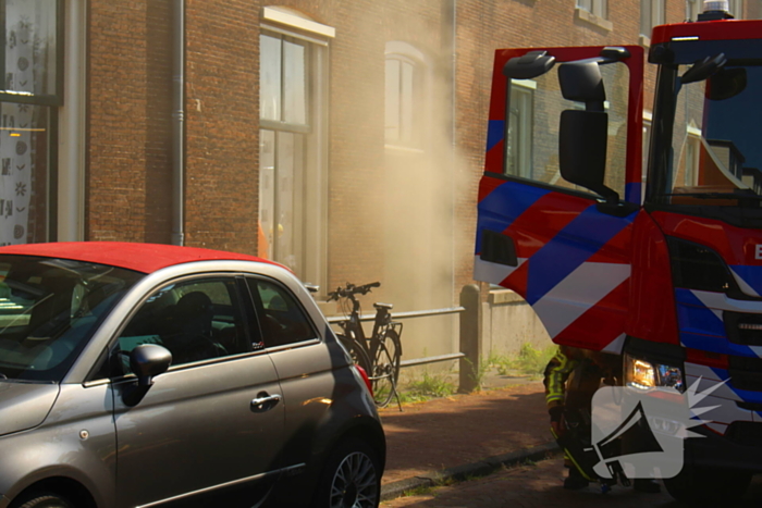 Vluchtelingenopvang ontruimd door brandend bankstel