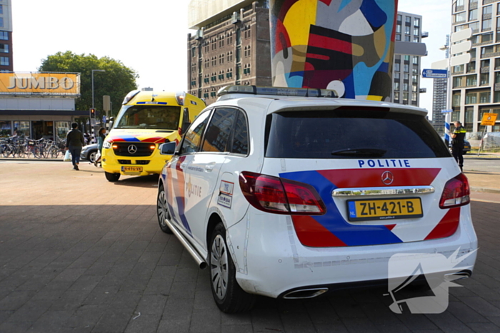 Bezorger gewond bij botsing met bestelbus