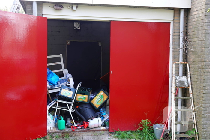 Containerbrand slaat bijna over naar berging