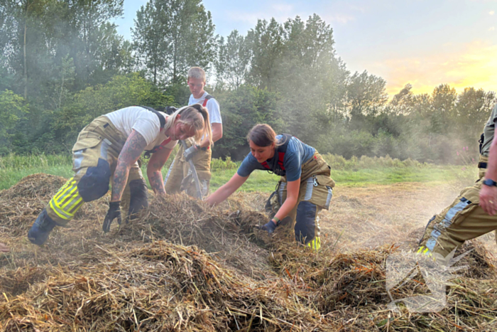 Brandweer ingezet voor hooibroei