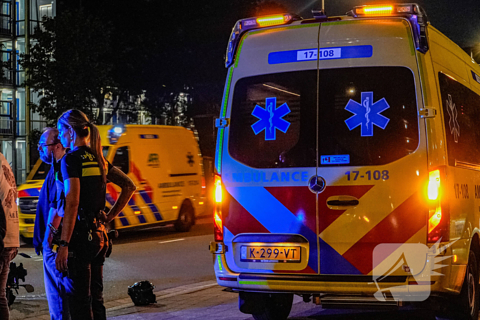 Motorrijder gewond bij botsing met auto