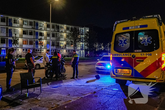 Motorrijder gewond bij botsing met auto