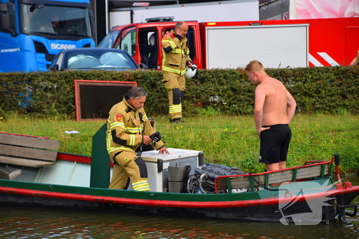 Brand op boot snel onder controle