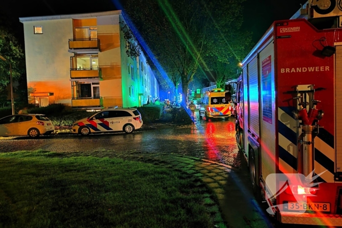 Gewonden bij portiekbrand