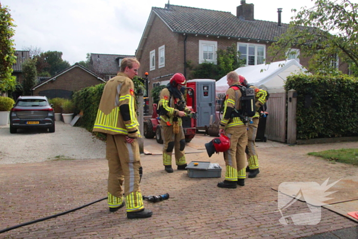 Gaslek door sloopwerkzaamheden in voortuin