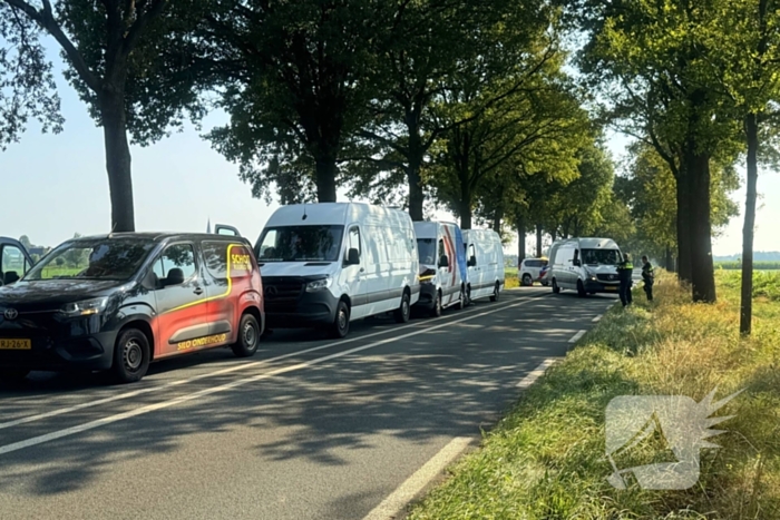 Vier bestelbussen betrokken bij kettingbotsing