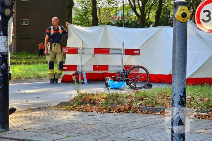 Ernstig ongeval tussen fietser en vrachtwagen