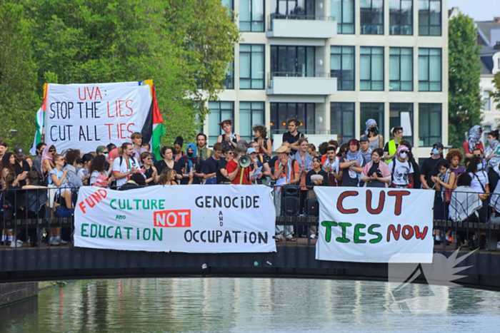 Grote opkomst bij Pro Palestina demonstratie