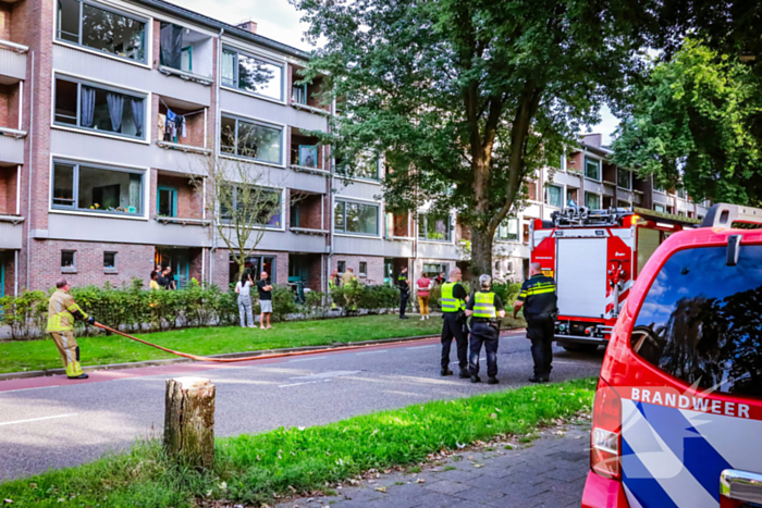 Veel schade na brand in flatwoning