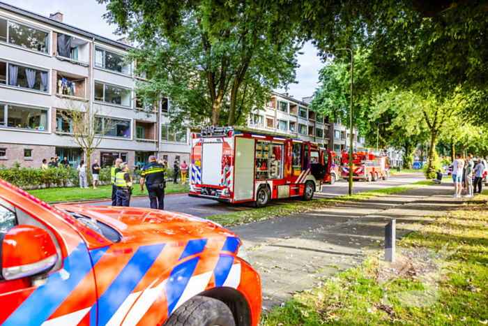 Veel schade na brand in flatwoning