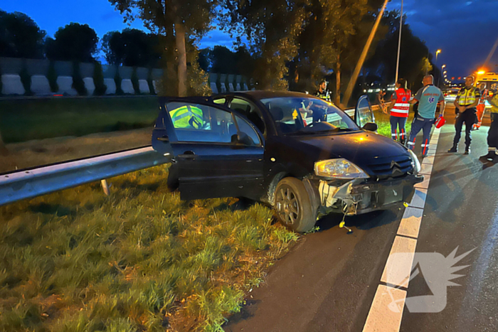 Automobilist aangehouden na eenzijdig ongeval