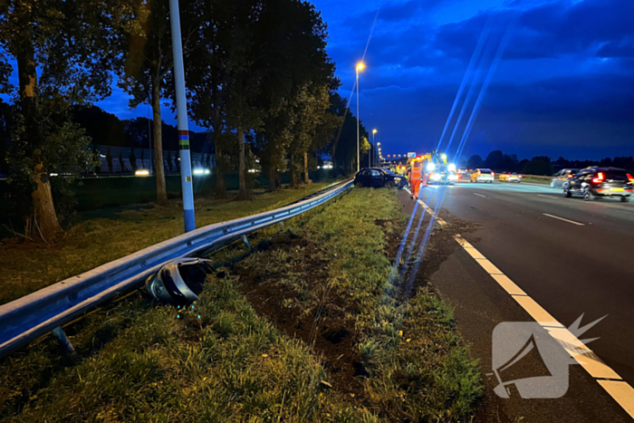 Automobilist aangehouden na eenzijdig ongeval