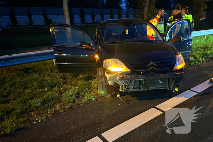 Automobilist aangehouden na eenzijdig ongeval