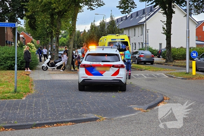 Scooter onderuit door losliggende tegels