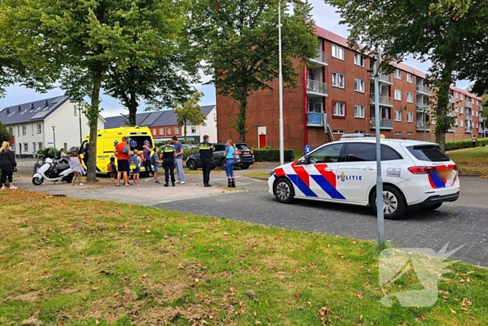 Scooter onderuit door losliggende tegels