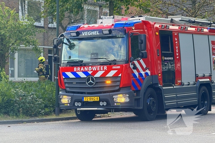 Brandweer ingezet voor gaslucht