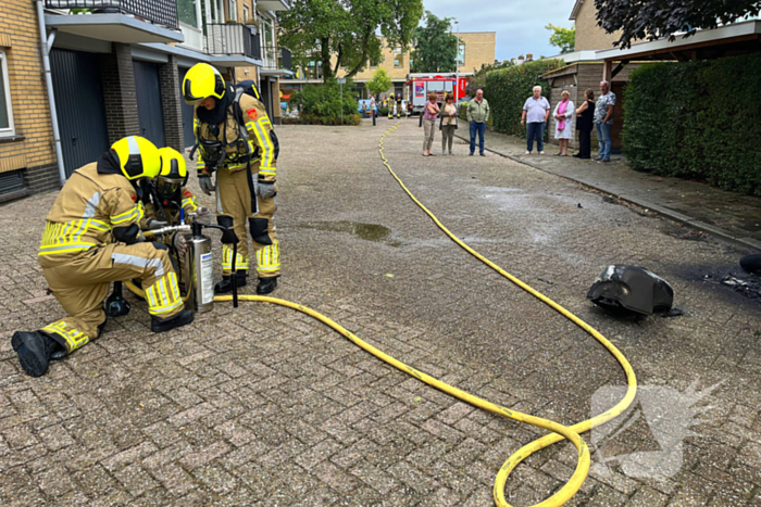 Motor volledig verwoest door brand