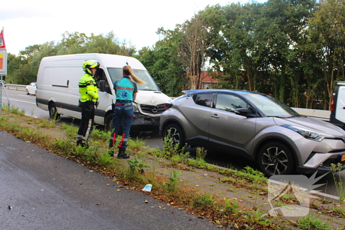 Kop-staartongeval zorgt voor verkeershinder