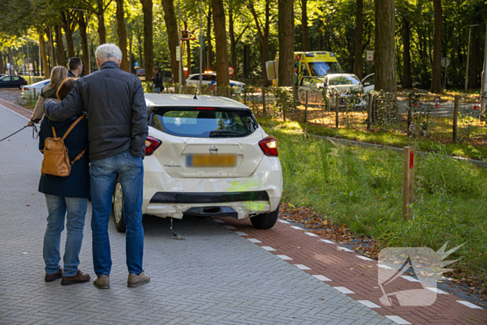 Een gewonde bij kettingbotsing