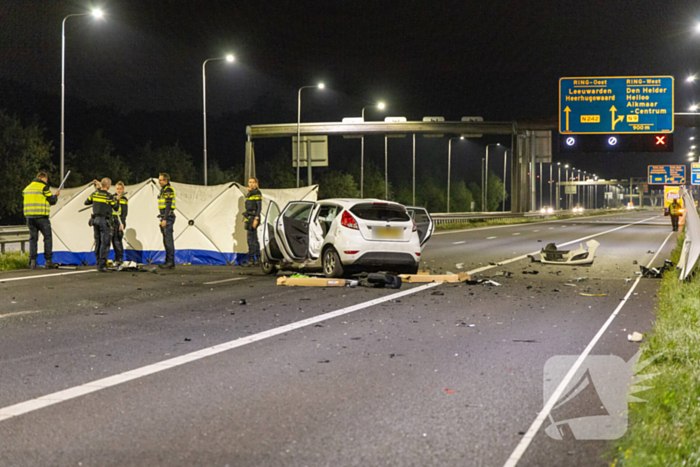 Dodelijk ongeval na botsing met vrachtwagentrailer