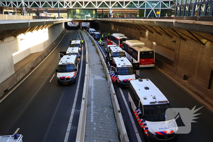 Weinig politie-inzet tijdens XR-blokkade wegens staking