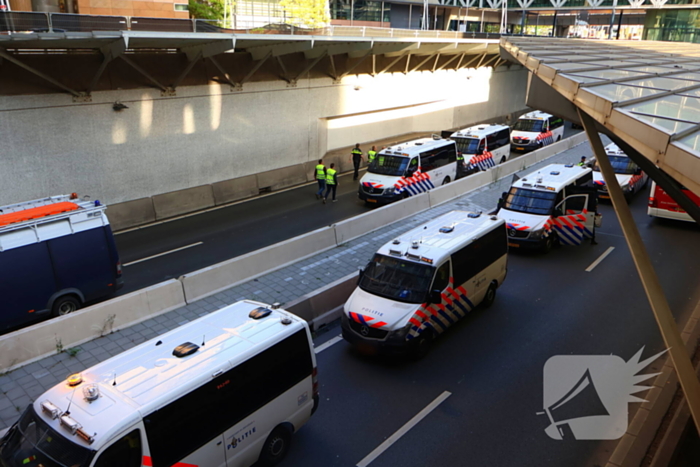 Weinig politie-inzet tijdens XR-blokkade wegens staking