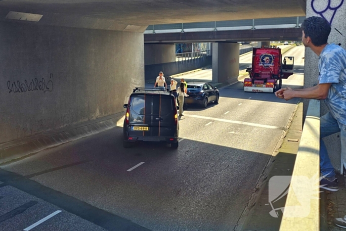 Aanrijding in tunnel zorgt voor verkeerschaos tijdens truckrun