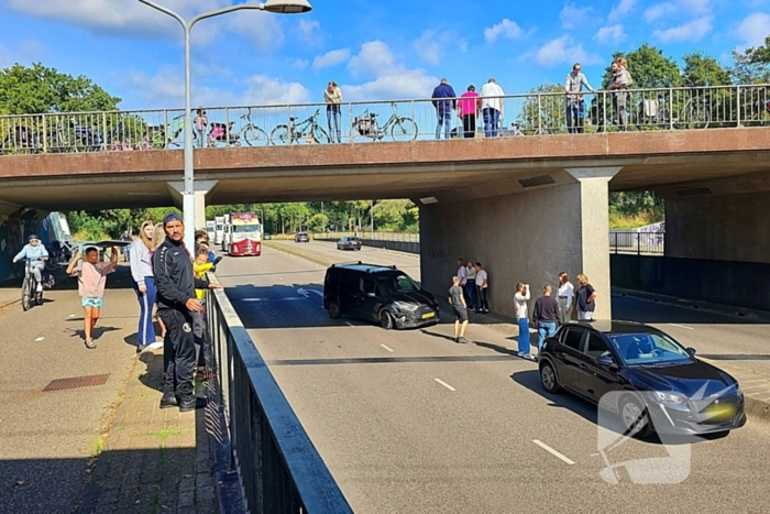 Aanrijding in tunnel zorgt voor verkeerschaos tijdens truckrun